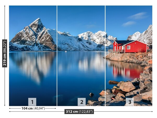 Fototapet Lofoten Norvegia