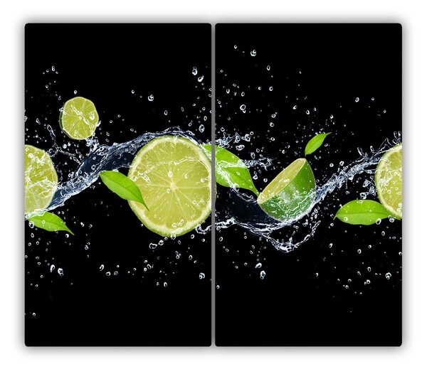 Tocator din sticla Limes și apă