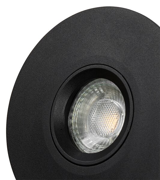 Spot încastrat inteligent negru, inclusiv Wifi GU10 50mm - Buco