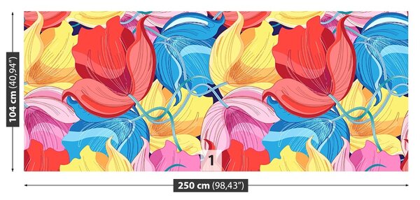 Fototapet Flori colorate