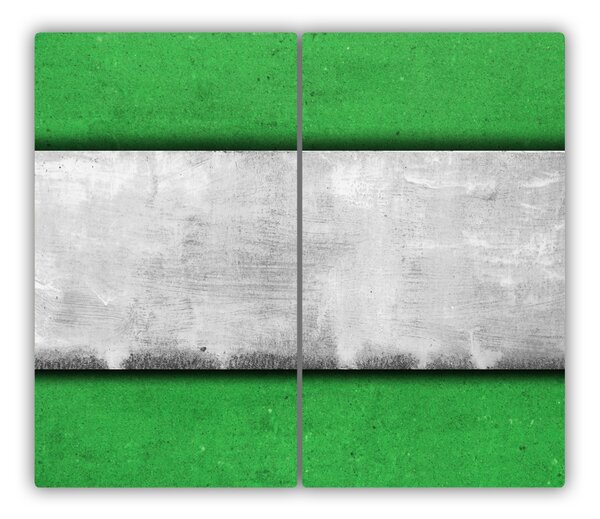 Tocator din sticla verde perete