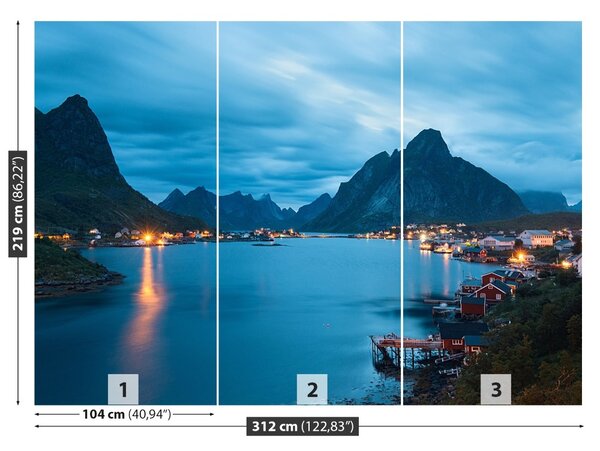 Fototapet Insulele Lofoten