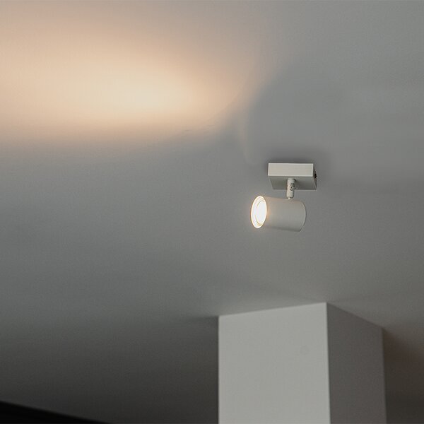 Spot inteligent alb reglabil pătrat, inclusiv Wifi GU10 50mm - Jeana