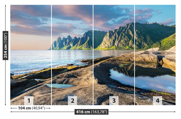 Fototapet Munții Norvegiei