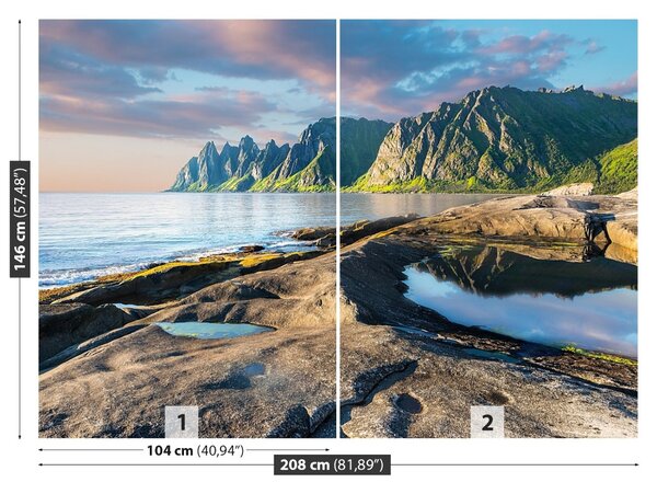 Fototapet Munții Norvegiei