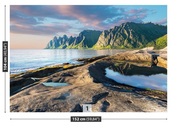 Fototapet Munții Norvegiei