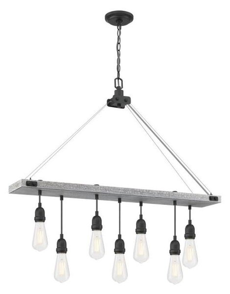 Westinghouse 6116440 - Candelabru suspendat pe lanț ASHWOOD 7xE27/60W/230V