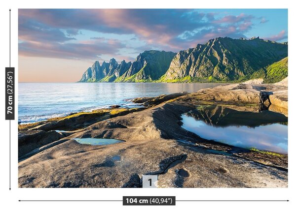 Fototapet Munții Norvegiei