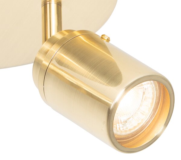 Spotlight modern pentru baie din alamă cu 2 lumini IP44 - Ducha