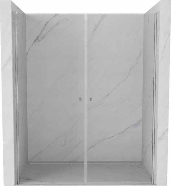 Mexen Pretoria Duo uși de duș batante 140 cm, transparent, crom - 852-140-000-02-00