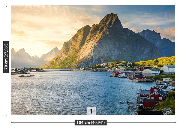Fototapet Norvegia Fjord