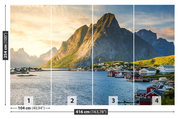 Fototapet Norvegia Fjord