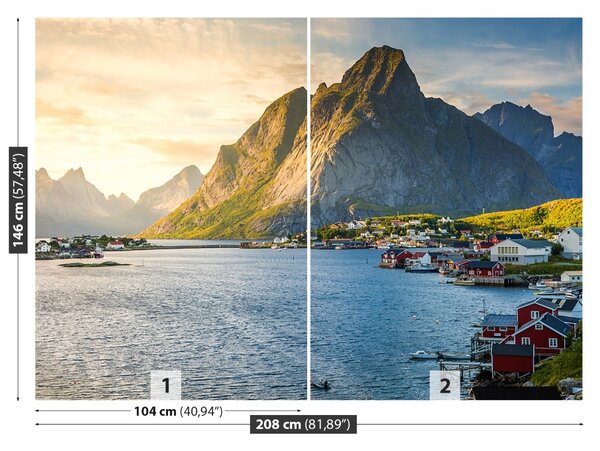 Fototapet Norvegia Fjord