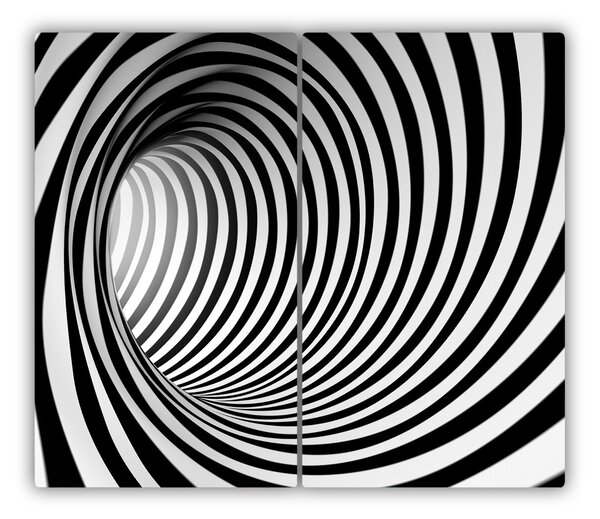 Tocator din sticla 3d tunel
