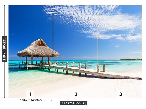 Fototapet White Beach