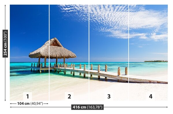 Fototapet White Beach