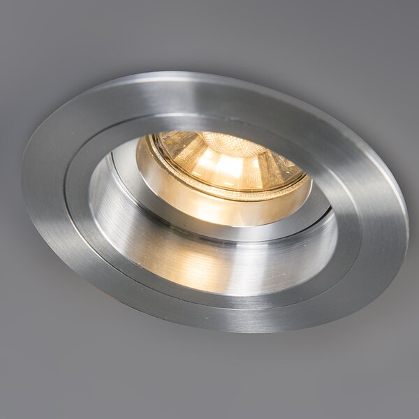 Set de 6 spoturi încastrate rotunde din aluminiu reglabile - Chuck