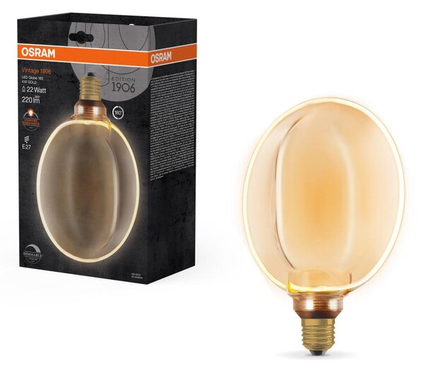 Bec LED dimabil VINTAGE E27/4W/230V 1800K auriu - Osram