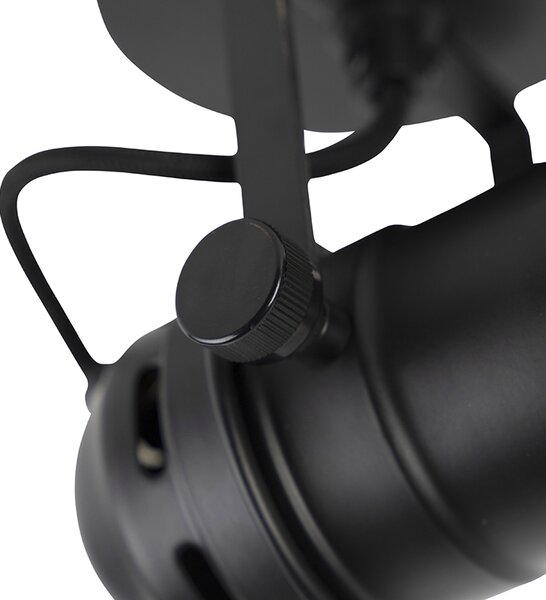Spotlight industrial de studio negru GU10 cu clapete - Movie