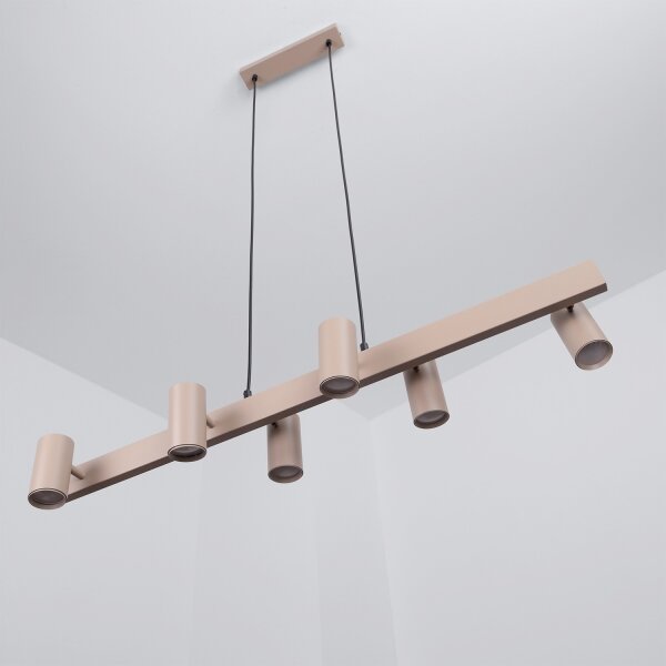 Brilagi - Lustru LED RGBW reglabil pe cablu SELE 6xGU10/6,5W/230V bej