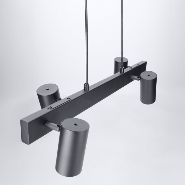 Brilagi - Lustră suspendată pe cablu SELE 4xGU10/30W/230V, neagră