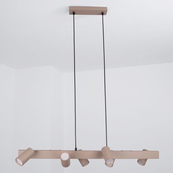 Brilagi - Lustru LED RGBW reglabil pe cablu SELE 6xGU10/6,5W/230V bej