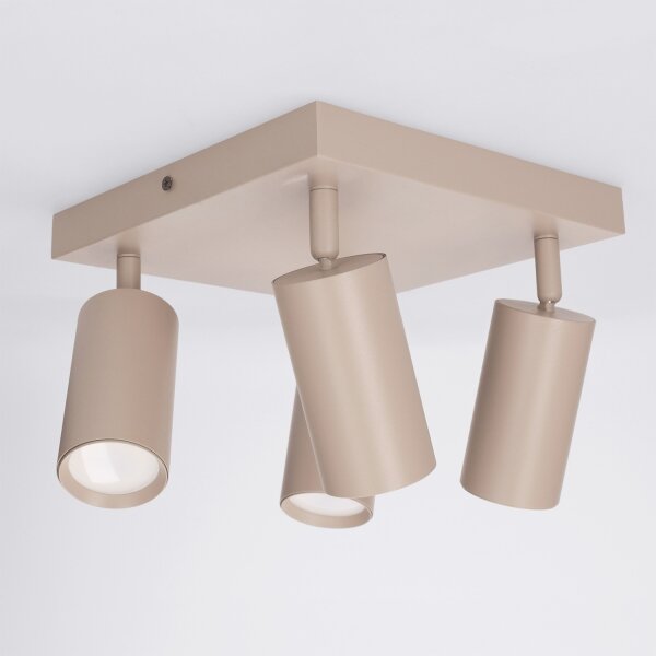 Brilagi - Spot LED RGBW dimabil SELE SQUARE 4xGU10/6,5W/230V bej