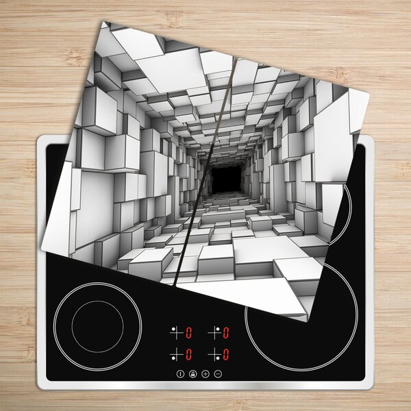 Tocator din sticla tunel cub