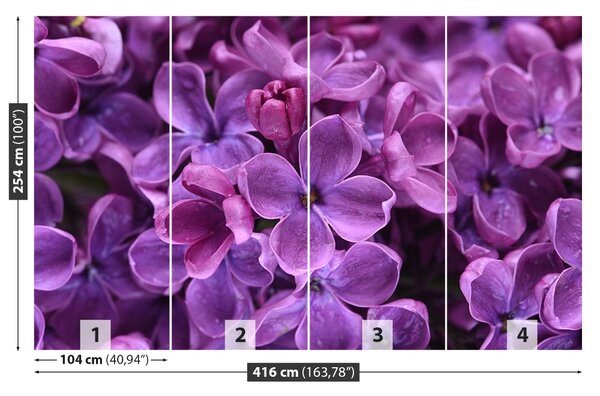 Fototapet Violet Flori
