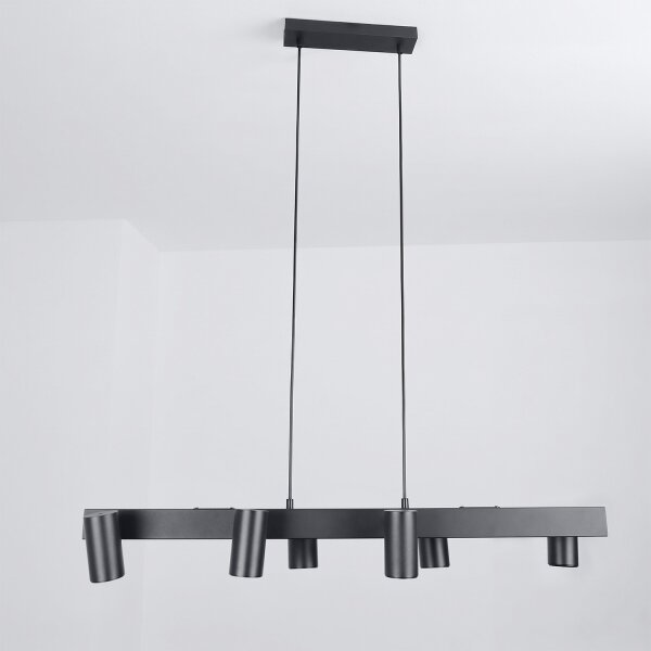 Brilagi - Lustră suspendată pe cablu SELE 6xGU10/30W/230V neagră