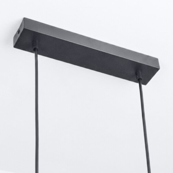Brilagi - Candelabru LED RGBW reglabil, suspendat pe cablu SELE 6xGU10/6,5W/230V negru/stejar