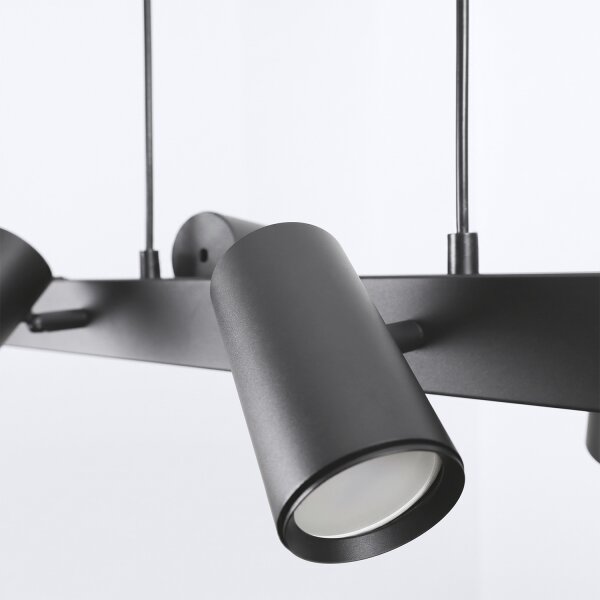 Brilagi - Lustră LED RGBW dimabilă suspendată pe cablu SELE 6xGU10/6,5W/230V neagră
