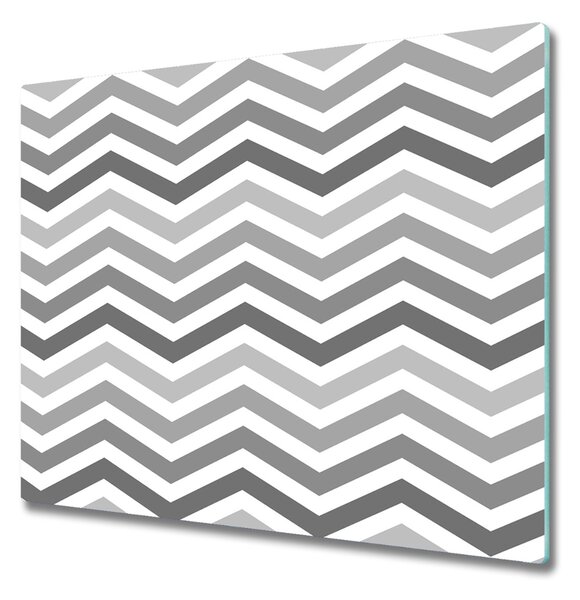Tocator din sticla în zigzag Gray