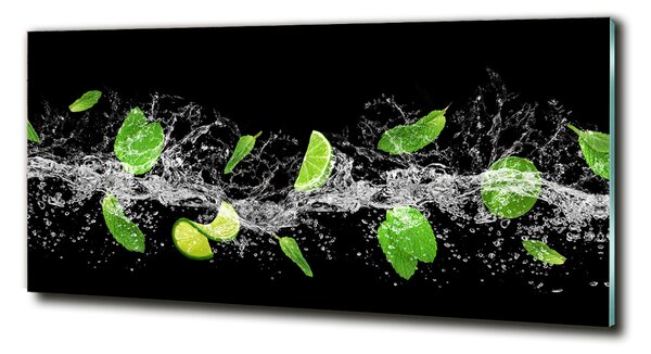 Tablou din Sticlă Lime cu menta