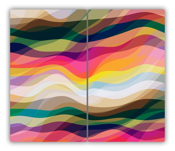 Tocator din sticla valuri abstracte