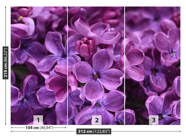 Fototapet Violet Flori