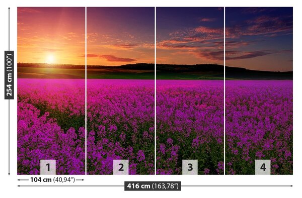 Fototapet Pink Meadow