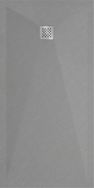 Mexen Stone+, cada dreptunghiulară din compozit mineral 160 x 70 cm, gri-beton, 44617016