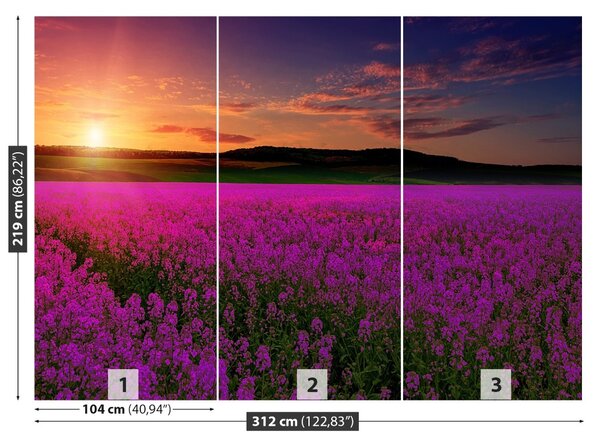 Fototapet Pink Meadow