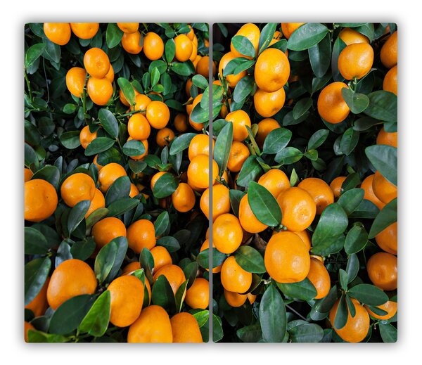 Tocator din sticla mandarine
