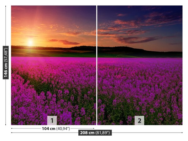 Fototapet Pink Meadow