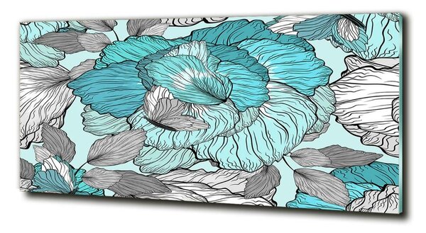 Tablou din Sticlă model floral