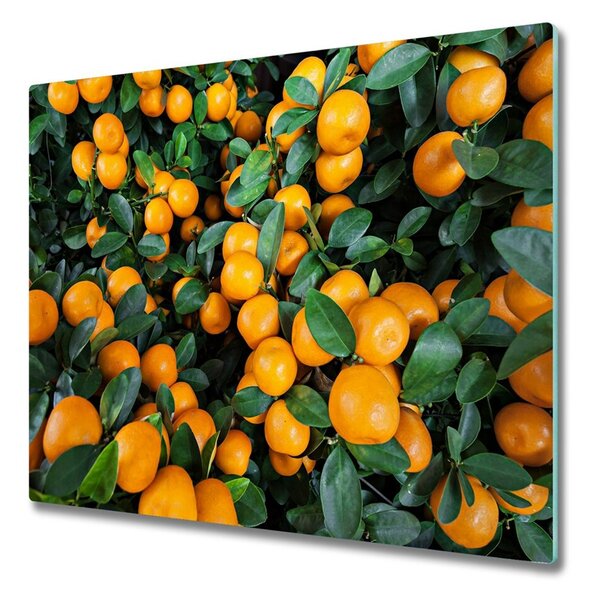 Tocator din sticla mandarine