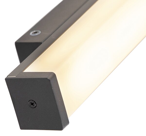 Aplică neagră 32 cm IP44 - Cascada