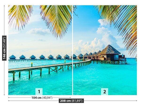 Fototapet tropical Maldive