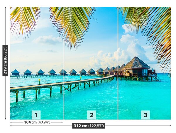 Fototapet tropical Maldive