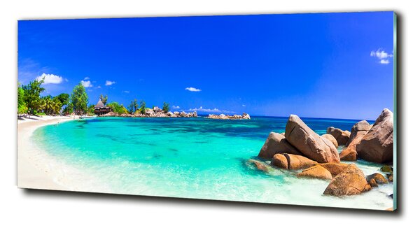 Imagine de sticlă plaja Seychelles