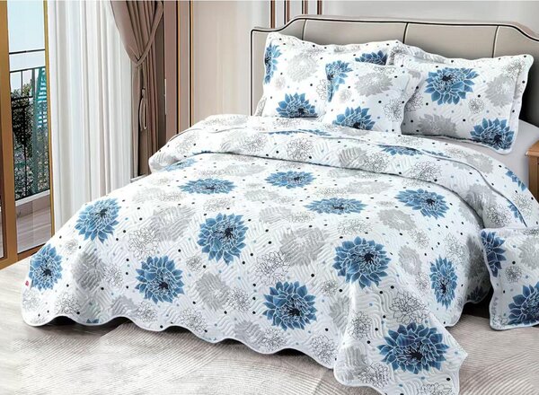 Cuvertura bumbac 100%, 5 piese, pat 2 persoane, 230x250 cm, CB326