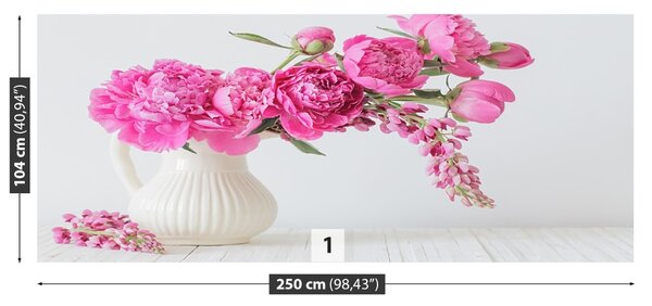 Fototapet Bujori roz