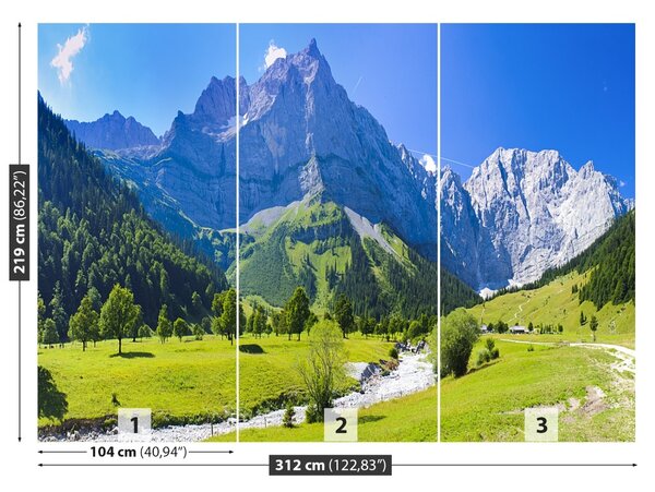 Fototapet Panorama Alpii